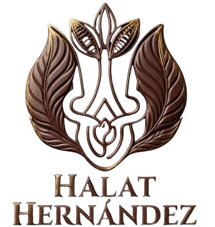 Halat Hernández — logotipo tema chocolate