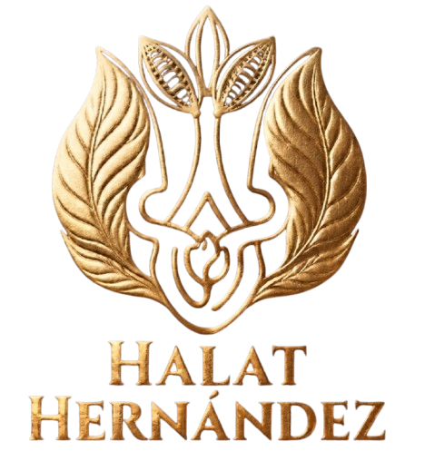 Halat Hernández — logotipo tema dorado
